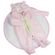 Комбинезон плюшевый розовый для куклы (рост 55-58 см.) арт. 010